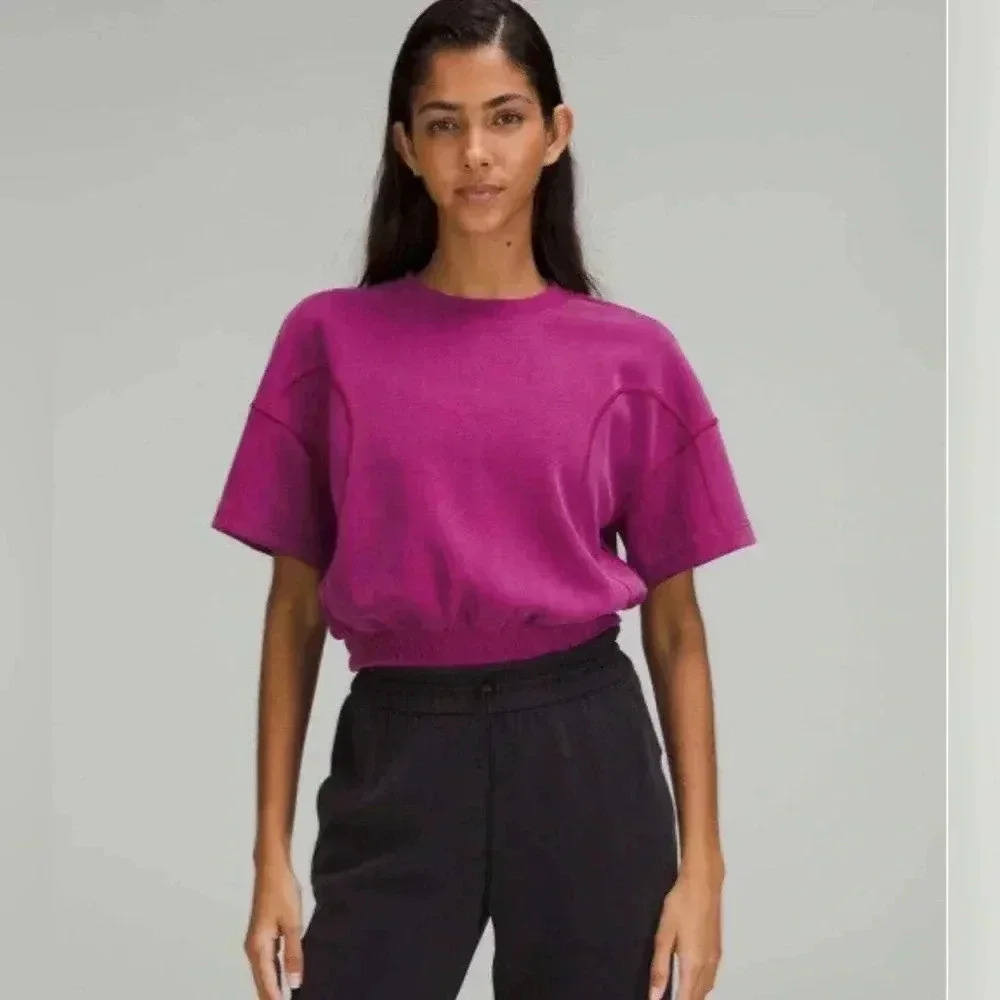Lululemon Softstreme Gathered T-Shirt size 10 super soft
